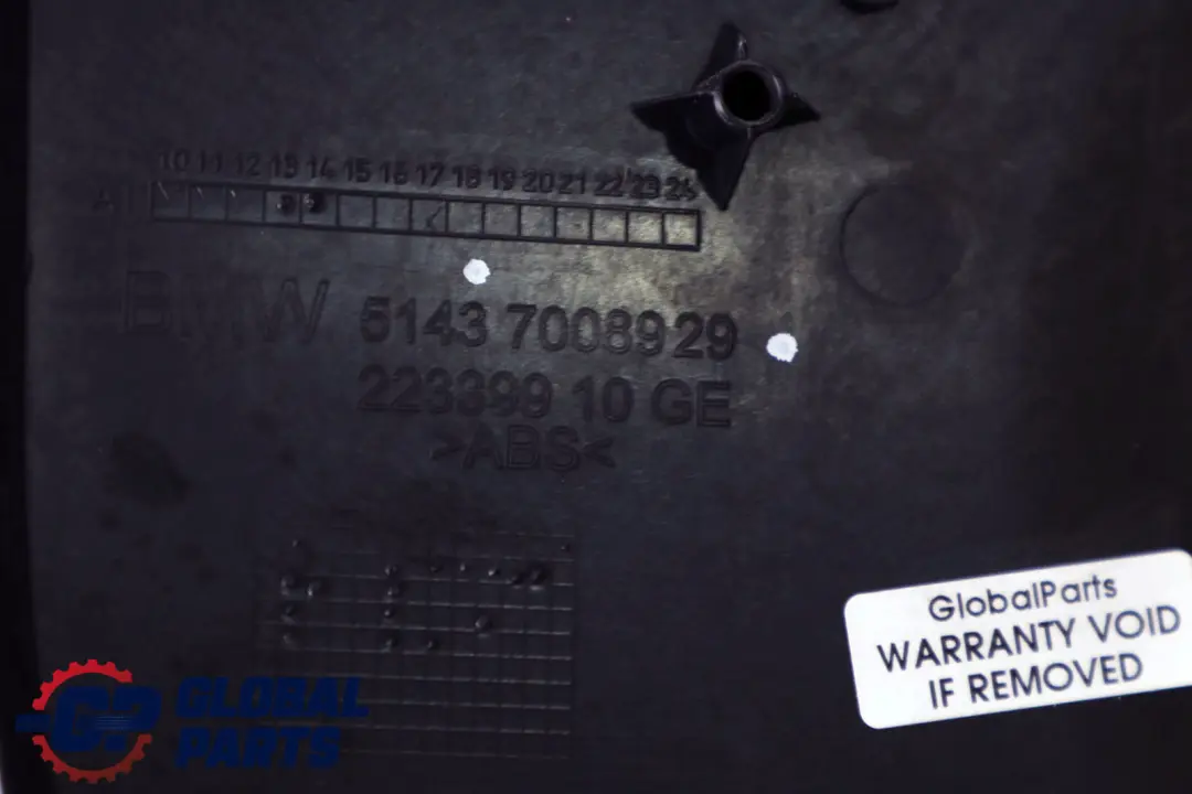 Front Left Lateral Trim Panel Leg Room Part 7008929 to BMW 6 Series E63 E64 with Part number 7073673 BMW 6 Series E63 E64 Front Left Lateral Trim Panel Leg Room Part 7008929 - SKU rhd-7073673 - Part number 7073673