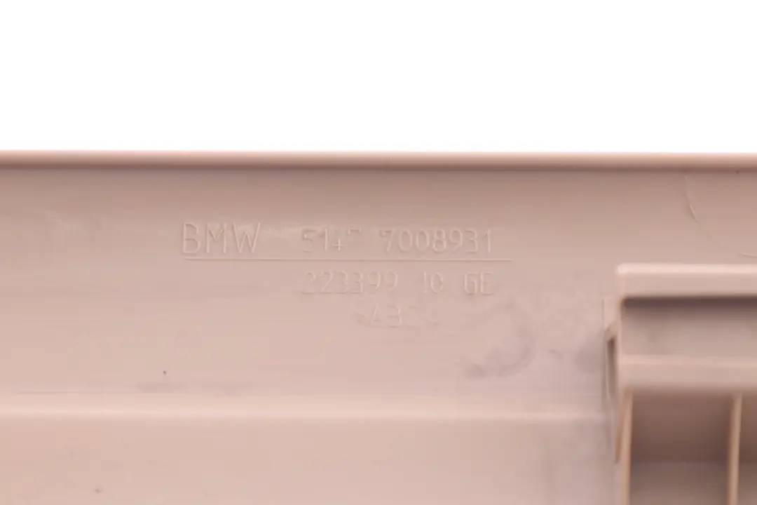 Strip Entrance Interior Left N/S Creme Beige 7008931 to BMW 6 Series E63 E64 Cover with Part number 7073889 BMW 6 Series E63 E64 Cover Strip Entrance Interior Left N/S Creme Beige 7008931 - SKU 7073889 - Part number 7073889