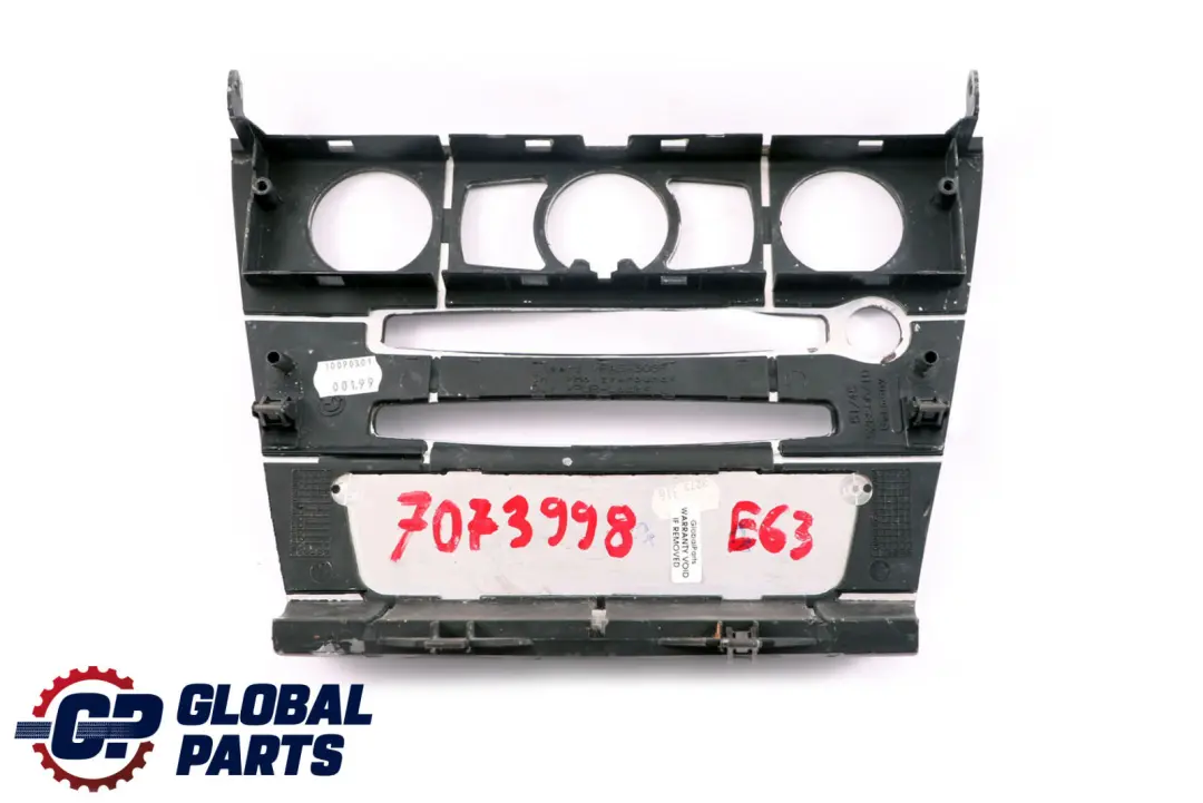 BMW E63 E64 Dekor Abdeckung Instrumententafel Mitte Birke Grau - SKU 7073998 - Teilenummer 7073998