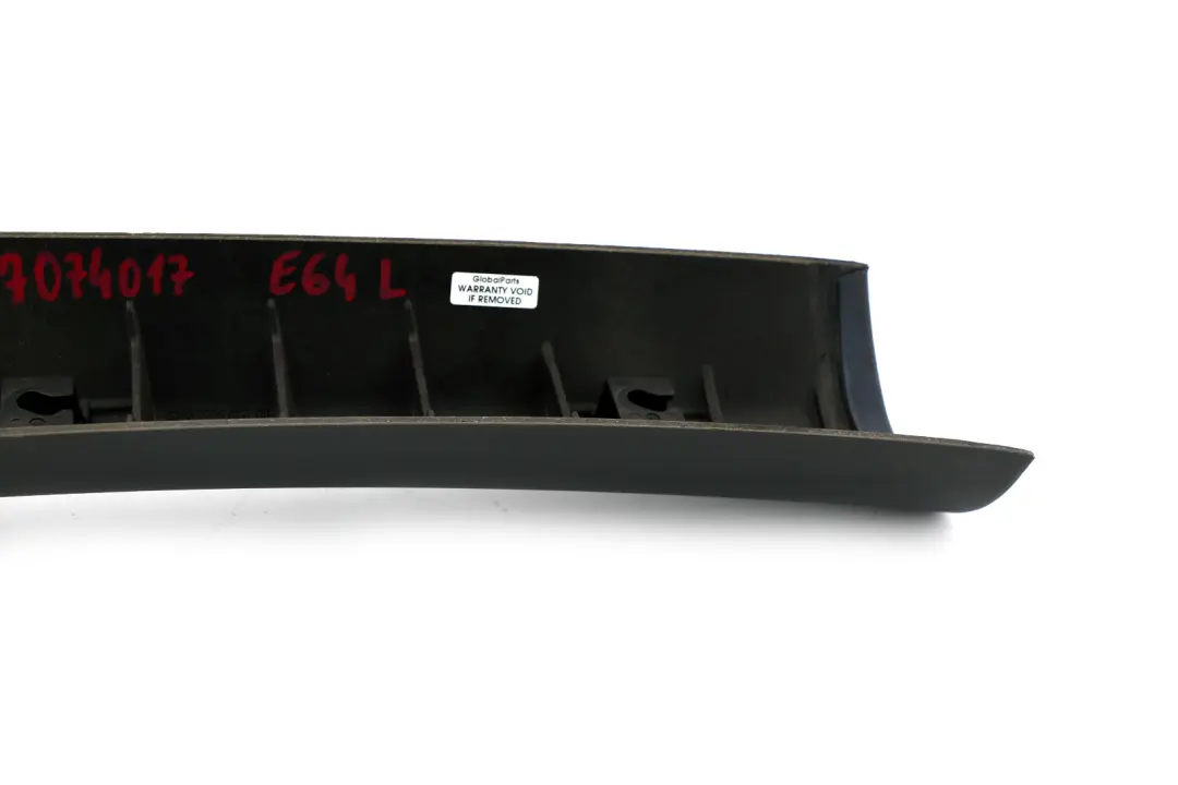 E64N LCI Column A Pillar Trim Cover Left N/S Basaltgrau Grey to BMW Series E64 with Part number 7074017 BMW Series E64 E64N LCI Column A Pillar Trim Cover Left N/S Basaltgrau Grey - SKU 7074017 - Part number 7074017