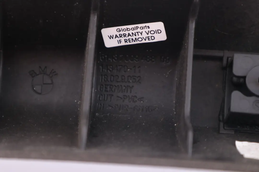 BMW Series E64 E64N LCI Column A Pillar Trim Cover Right O/S Basaltgrau Grey - SKU 7074018 - Part number 7074018