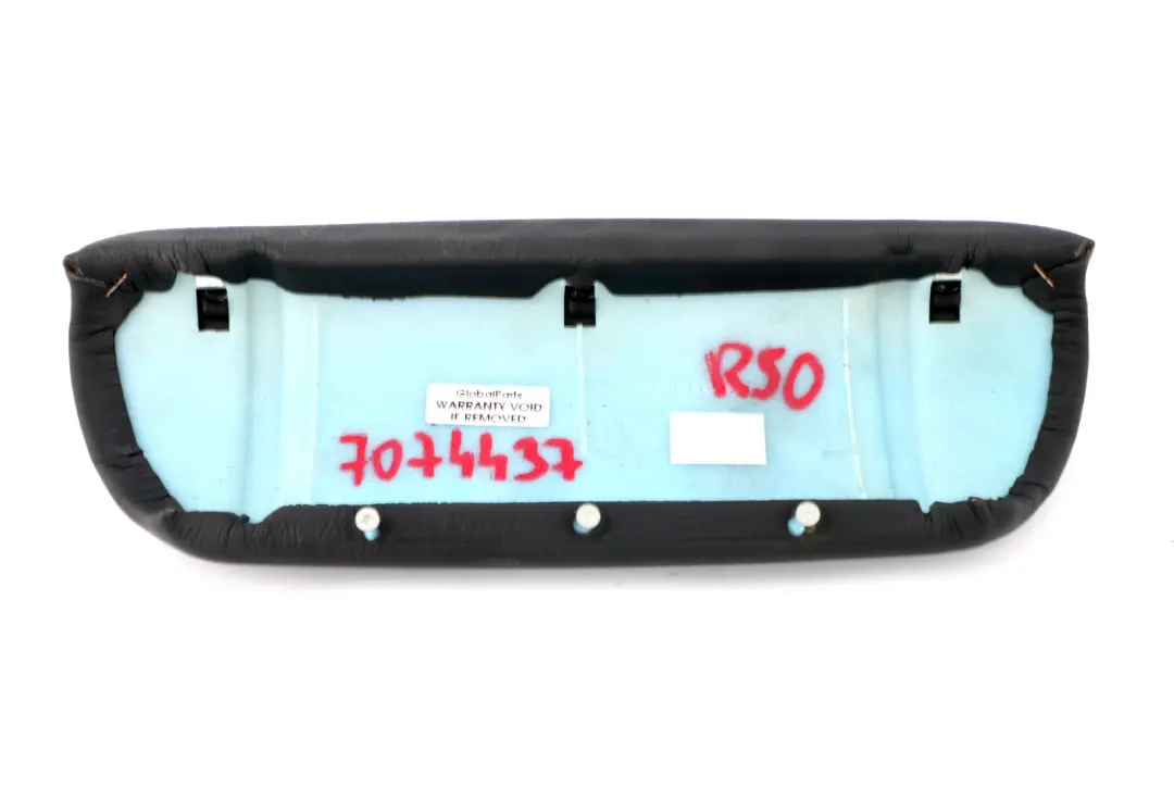 BMW Mini Cooper One R50 R53 Armlehne Leder Rechts Panther Black Schwarz - SKU 7074437 - Teilenummer 7074437