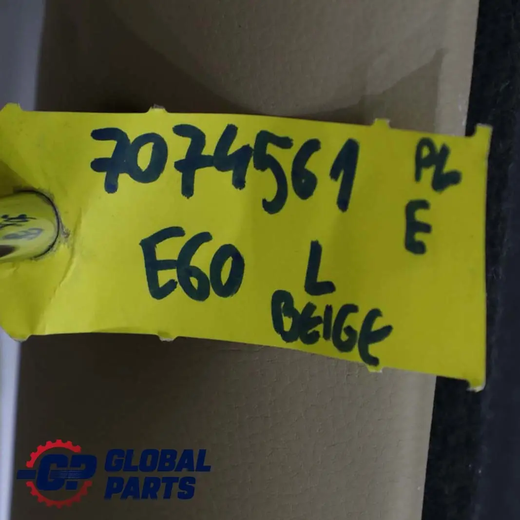 BMW E60 Oparcie Kanapy Tył Lewe Skórzanne Beżowe - SKU 7074561 - Numer Części 7074561