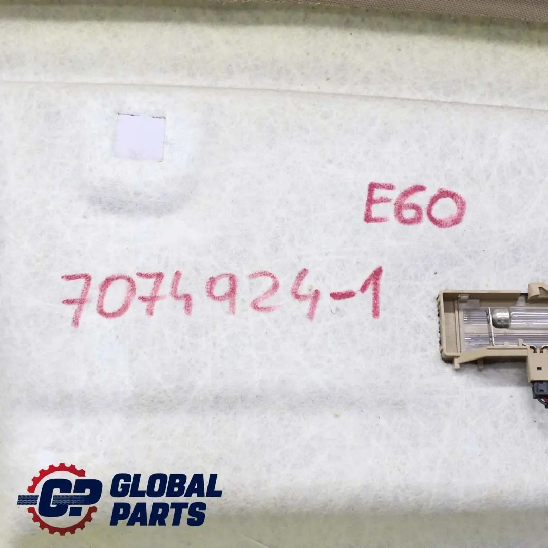 Genuine BMW 5 Series E60 Headlining Roof Lining Sun Glass Roof Beige POLSKA to with Part number 7074924 Genuine BMW 5 Series E60 Headlining Roof Lining Sun Glass Roof Beige POLSKA - SKU 7074924-1 - Part number 7074924