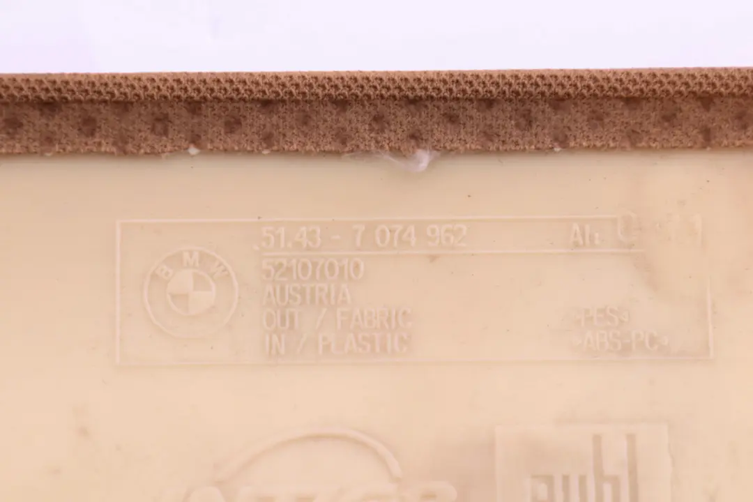  Covering Headlining BMW E90 E90N LCI Rear Cloth Beige - SKU 7074962 - Part number 7141052