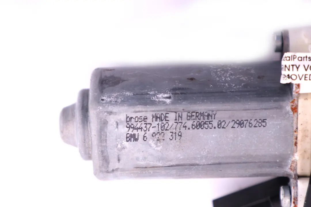  Regulador Ventana BMW E60 E61 Elevador Unidad Motor Trasero Izquierdo - SKU 7075673 - Número de pieza 7075673