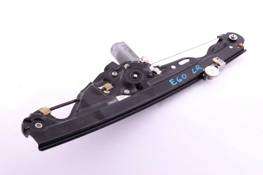 BMW E60 E61 Window Regulator Lifter With Motor Unit Rear Left N/S - SKU 7075673 - Part number 7075673