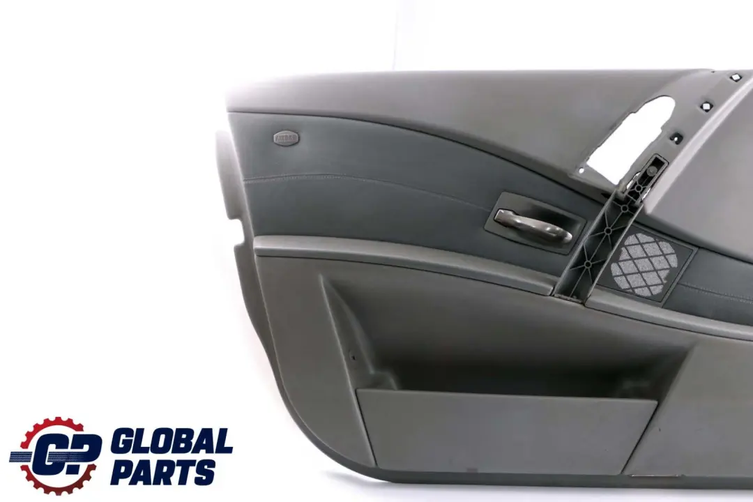 BMW 5 Series E60 E61 Door Card Lining Leather Trim Panel Front Left N/S Grey - SKU 7076169 - Part number 7076169