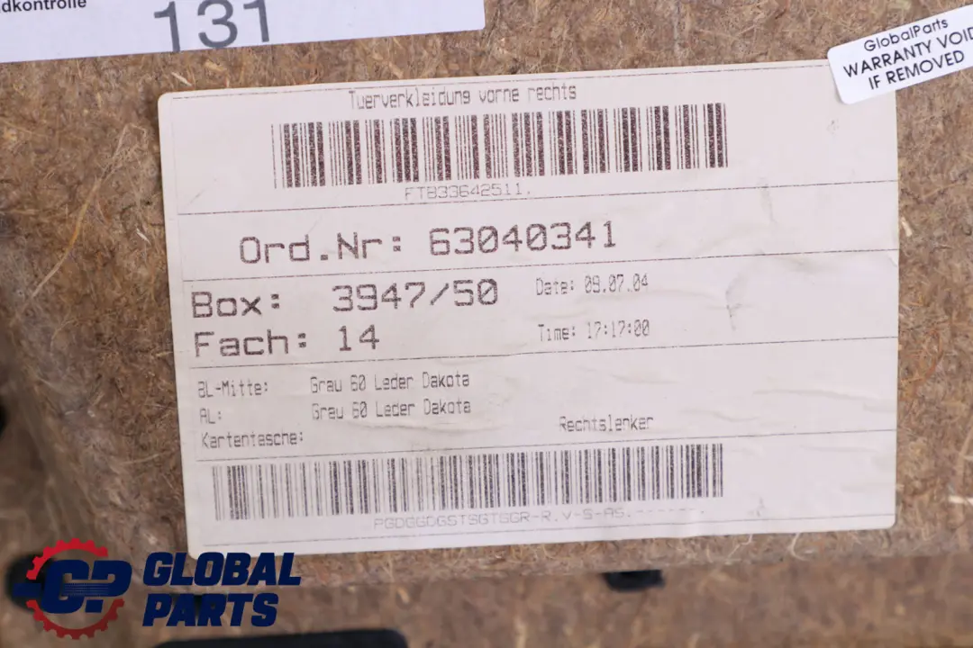 Boczek tapicerka drzwi prawy przód do BMW E60 E61 o numerze 7076170 BMW E60 E61 Boczek tapicerka drzwi prawy przód - SKU 7076170-2 - Numer Części 7076170