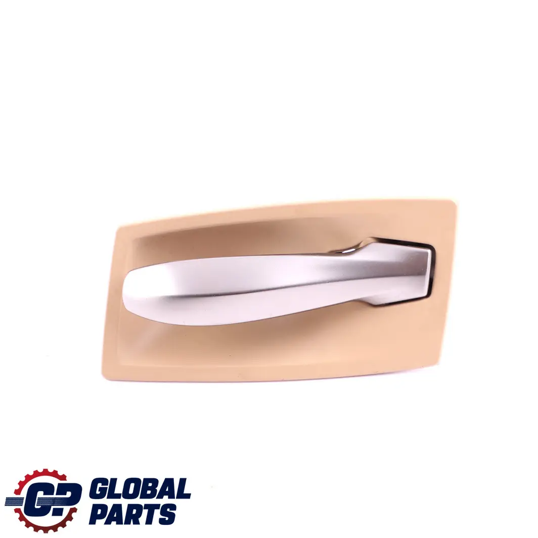 BMW 5 Series E60 E61 Door Handle Inside Left N/S Beige Ruthenium - SKU 7076259 - Part number 7034287