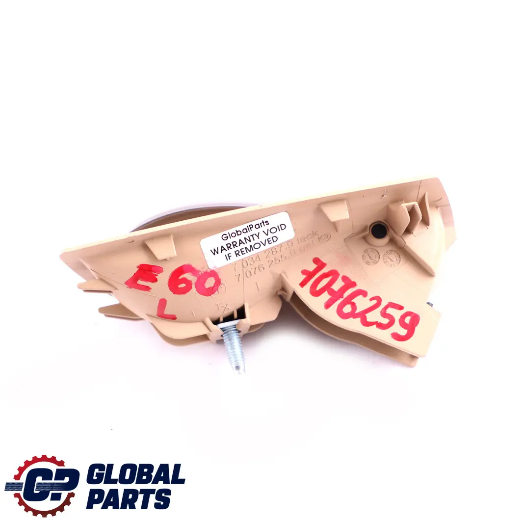Maniglia interna porta sinistra Beige Rutenio per BMW E60 E61 con numero di parte 7034287 BMW E60 E61 Maniglia interna porta sinistra Beige Rutenio - SKU 7076259 - Numero di parte 7034287