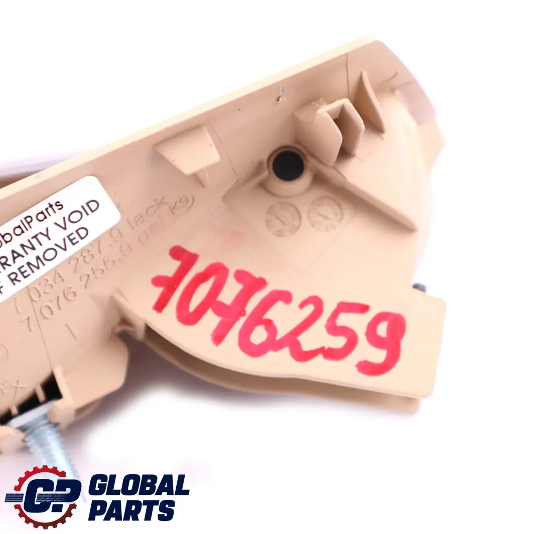 BMW 5 Series E60 E61 Door Handle Inside Left N/S Beige Ruthenium - SKU 7076259 - Part number 7034287