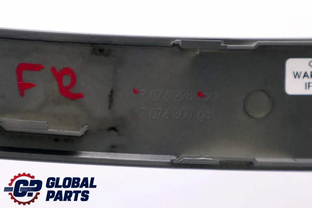 BMW 5 Series E60 E61 Handle Upper Trim Front Right Titan II Dunkel O/S - SKU 7076298 - Part number 7076298