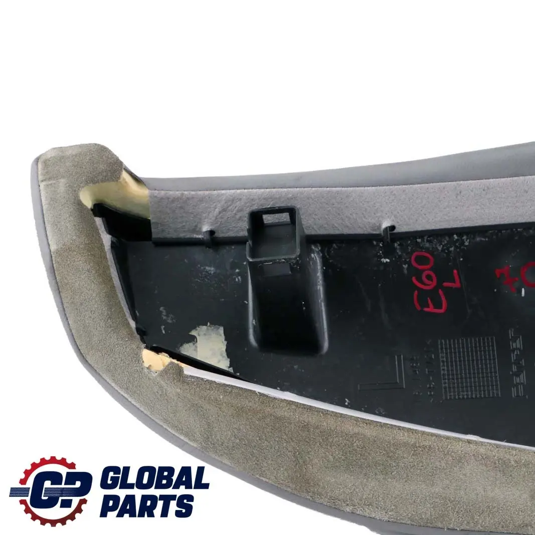 Leather Trim Panel Cover Rear Left Seats Grey to BMW 5 Series E60 with Part number 7076529 BMW 5 Series E60 Leather Trim Panel Cover Rear Left Seats Grey - SKU 7076529 - Part number 7076529