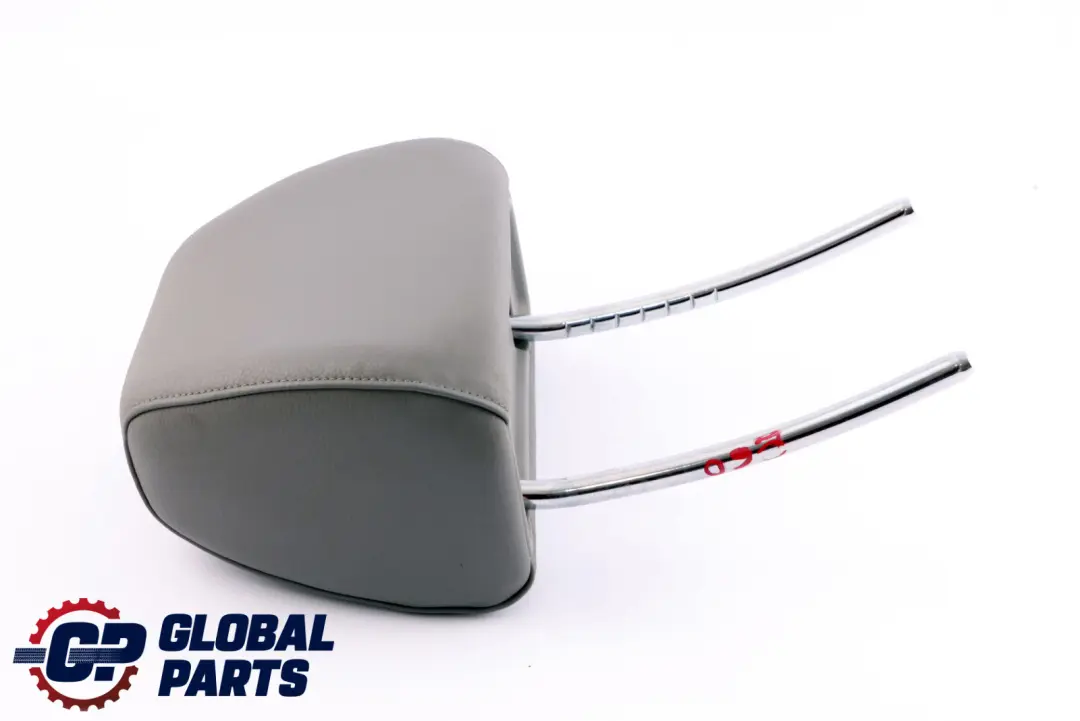 Headrest BMW E60 E61 Front Seat Left Right N/O/S Leather Grey to with Part number 7076665 Headrest BMW E60 E61 Front Seat Left Right N/O/S Leather Grey - SKU 7076665 - Part number 7076665