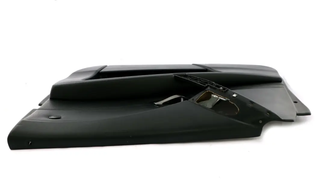 BMW E60 E61 Door Card Leather Trim Panel Front Right Black - SKU 7076764 - Número de pieza 7076764