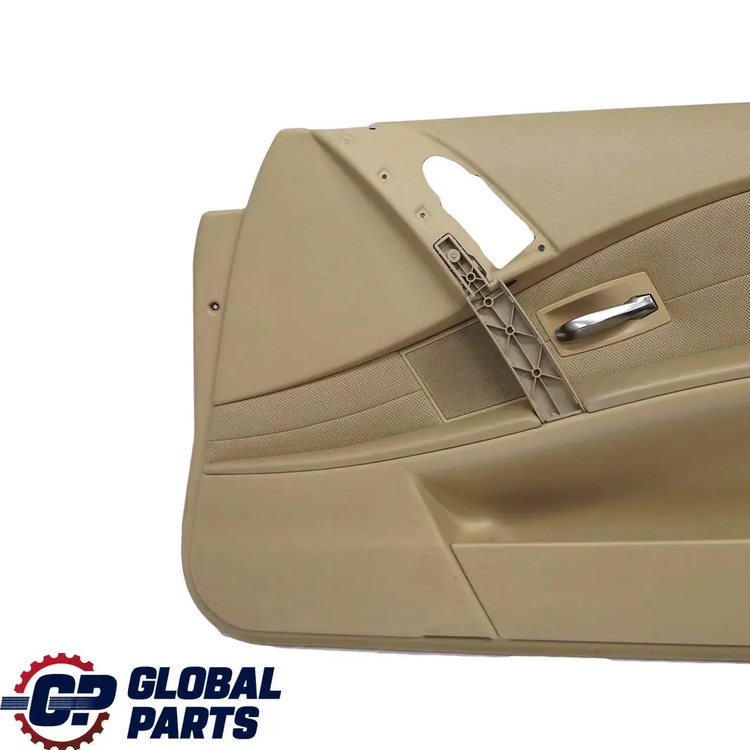 Front Right O/S Door Card Leather Nasca Beige Lining Trim to BMW 5 Series E60 E61 with Part number 7076802 BMW 5 Series E60 E61 Front Right O/S Door Card Leather Nasca Beige Lining Trim - SKU 7076802 - Part number 7076802