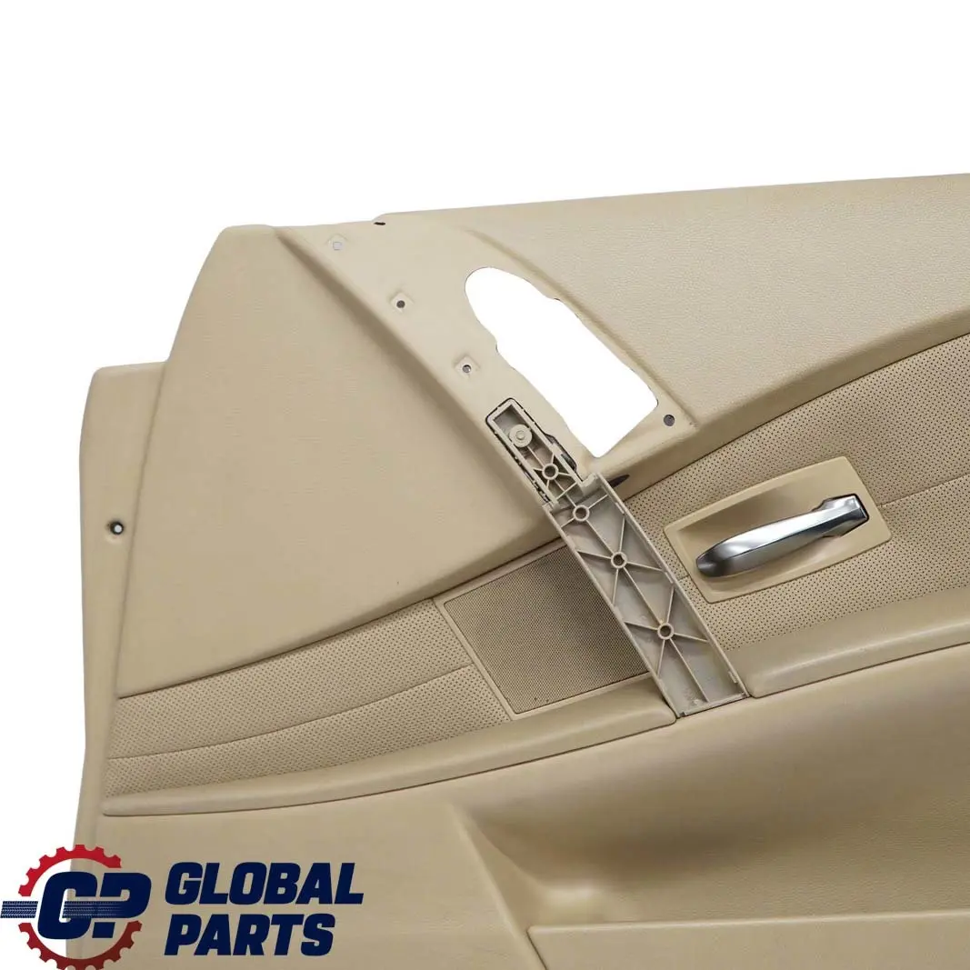 Front Right O/S Door Card Leather Nasca Beige Lining Trim to BMW 5 Series E60 E61 with Part number 7076802 BMW 5 Series E60 E61 Front Right O/S Door Card Leather Nasca Beige Lining Trim - SKU 7076802 - Part number 7076802