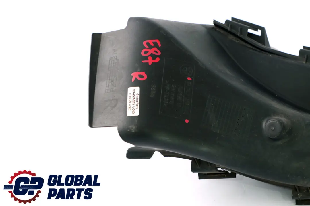 BMW E87 Paraurti Anteriore Destro Condotto Aria Freni - SKU 7076842 - Numero di parte 7076842