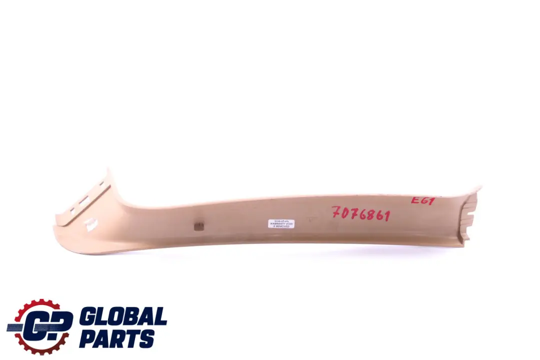 Interior Lateral Left N/S Trunk Lid Trim Panel Beige to BMW E61 with Part number 7061395 BMW E61 Interior Lateral Left N/S Trunk Lid Trim Panel Beige - SKU 7076861 - Part number 7061395