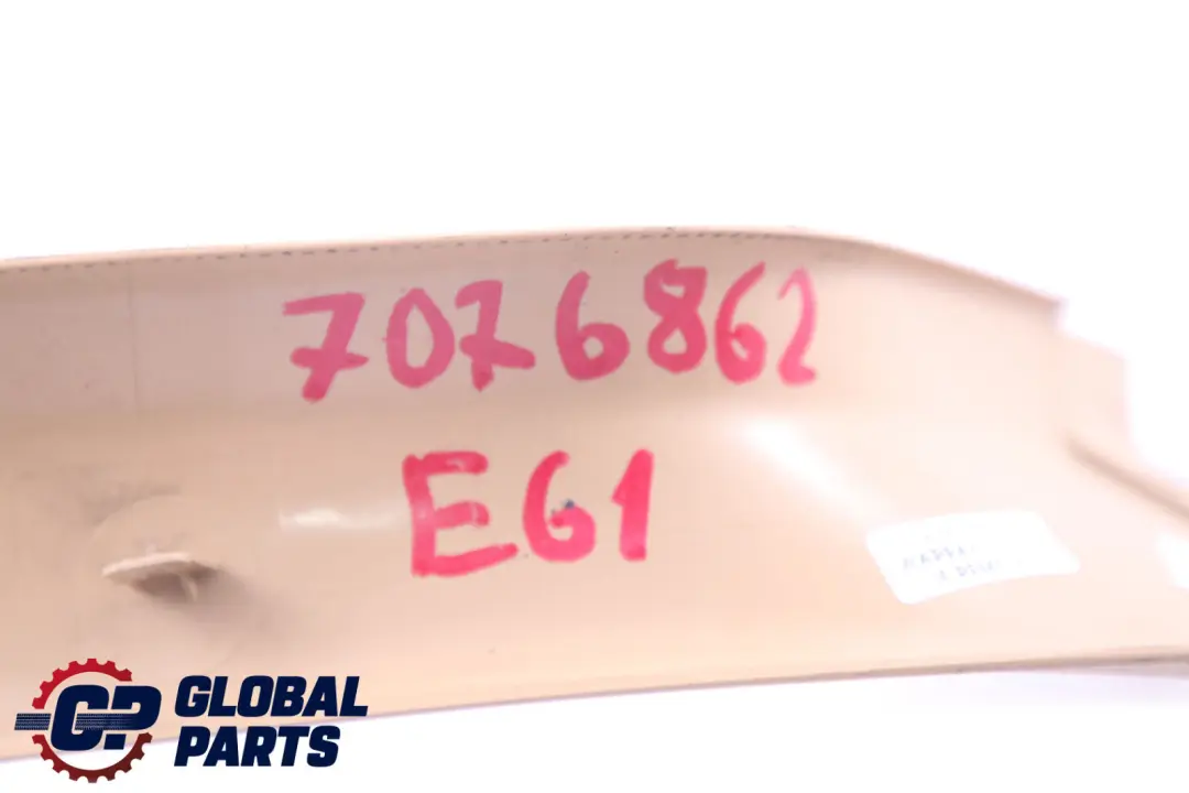 Interior Lateral Right O/S Trunk Lid Trim Panel Beige to BMW 5 Series E61 with Part number 7061396 BMW 5 Series E61 Interior Lateral Right O/S Trunk Lid Trim Panel Beige - SKU 7076862 - Part number 7061396