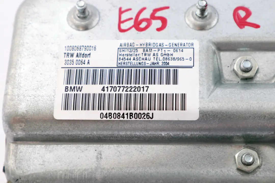 BMW E65 E66 Rear Right O/S Door Air Module Unit - SKU 7077222 - Part number 7077222