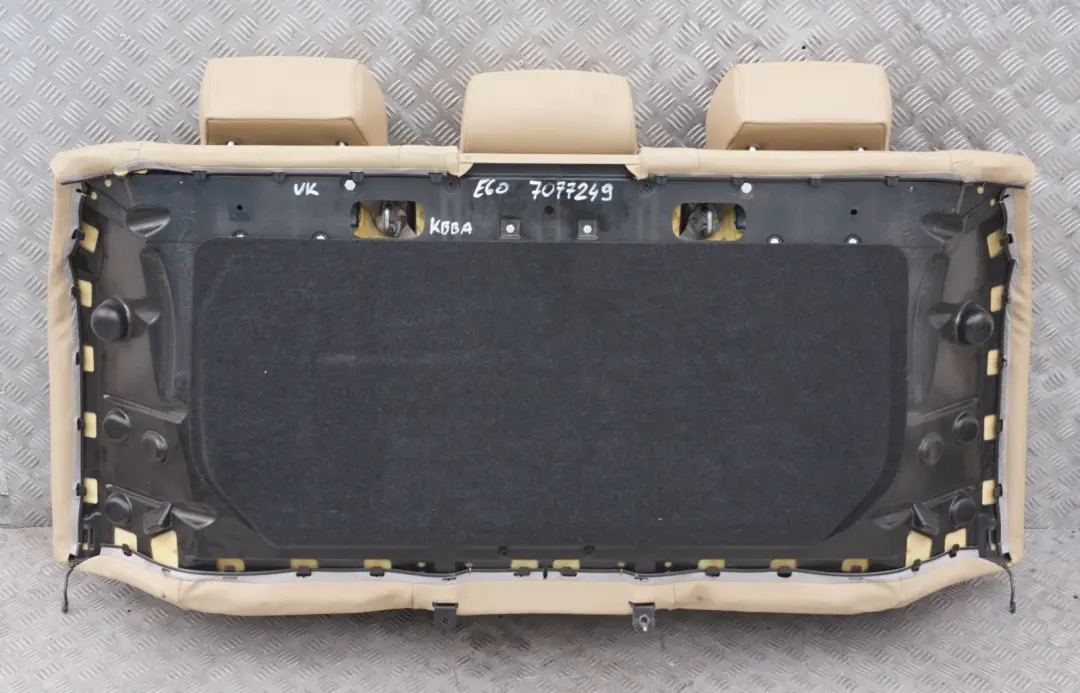 Interior Cover Backrest Rear Seat Couch Imitation Leather Beige to BMW 5 Series E60 with Part number 7077249 BMW 5 Series E60 Interior Cover Backrest Rear Seat Couch Imitation Leather Beige - SKU 7077249 - Part number 7077249