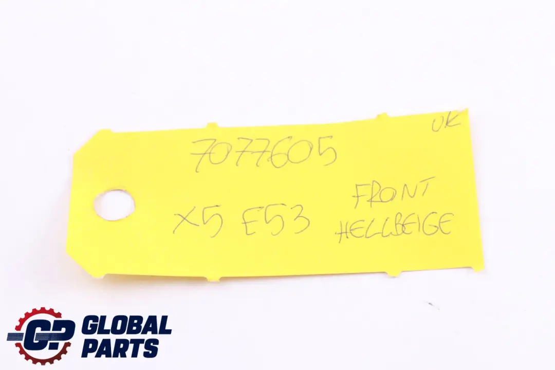 Front Left Right N/O/S Headrest Leather Beige to BMW X5 Series E53 Sport Seat with Part number 7077605 BMW X5 Series E53 Sport Seat Front Left Right N/O/S Headrest Leather Beige - SKU 7077605 - Part number 7077605