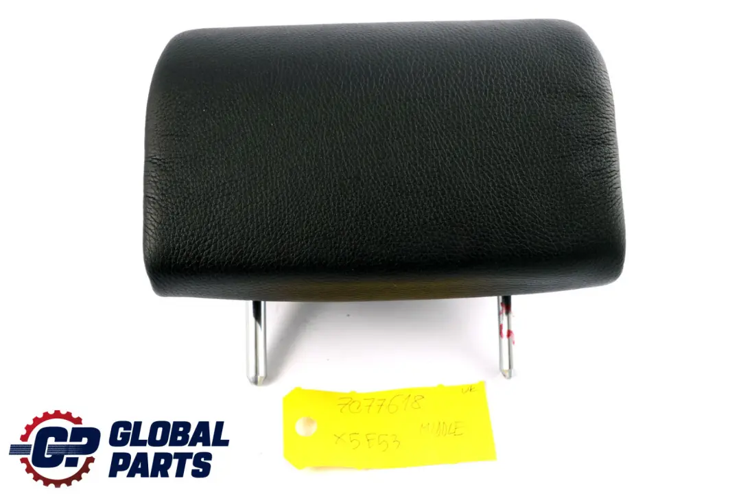 BMW X5 Series E53 Rear Seat Middle Centre Headrest Leather Schwarz Black - SKU 7077618 - Part number 7077618