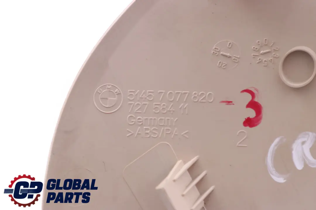 Copertura Pannello Strumenti Destro Crema Beige per BMW E90 E91 E92 E93 LCI con numero di parte 7077820 BMW E90 E91 E92 E93 LCI Copertura Pannello Strumenti Destro Crema Beige - SKU 7077820-3 - Numero di parte 7077820