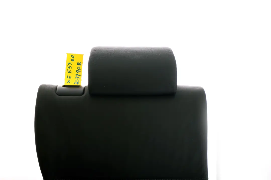 Cubierta Respaldo Asiento Trasero Cuero Negro Derecho para BMW E53 con número de pieza 7077908 BMW E53 Cubierta Respaldo Asiento Trasero Cuero Negro Derecho - SKU 7077908 - Número de pieza 7077908