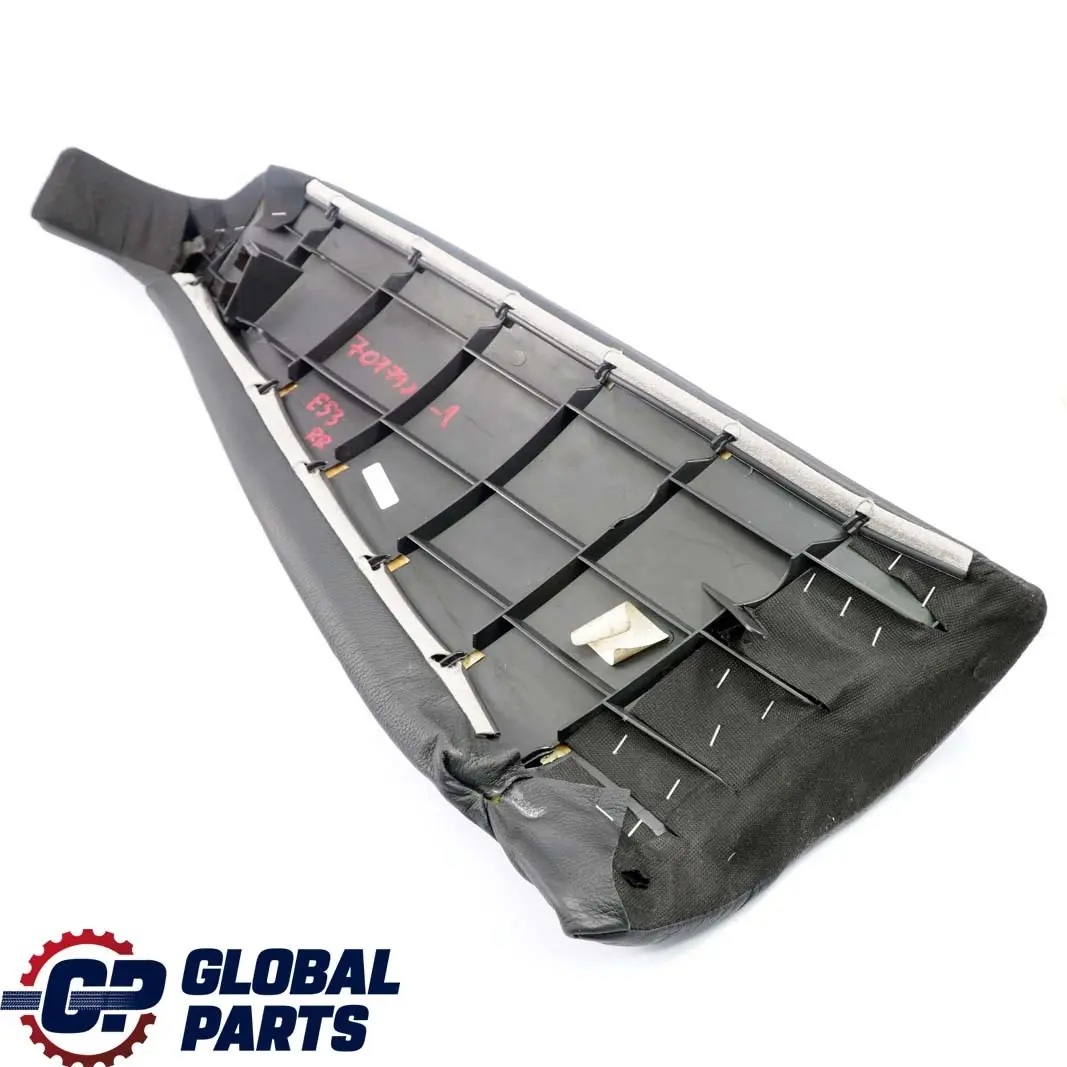 Pelle Nera Rivestimento Laterale Sedile Posteriore Destro O/S per BMW X5 E53 con numero di parte 7077924 BMW X5 E53 Pelle Nera Rivestimento Laterale Sedile Posteriore Destro O/S - SKU 7077924-1 - Numero di parte 7077924