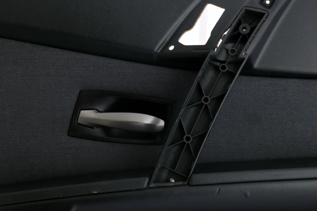 BMW 5 Series E60 E61 2 Rear Left N/S Door Card Lining Cloth Trim Panel Black - SKU 7078727-2 - Part number 7078727