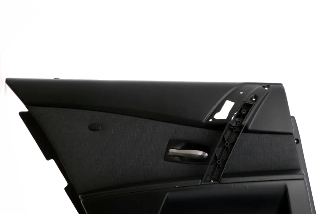 Left N/S Door Card Lining Cloth Trim Panel Black to BMW 5 Series E60 E61 2 Rear with Part number 7078727 BMW 5 Series E60 E61 2 Rear Left N/S Door Card Lining Cloth Trim Panel Black - SKU 7078727-2 - Part number 7078727