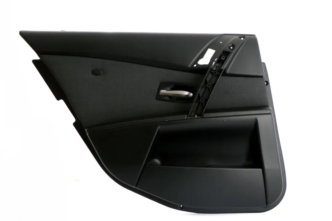Left N/S Door Card Lining Cloth Trim Panel Black to BMW 5 Series E60 E61 2 Rear with Part number 7078727 BMW 5 Series E60 E61 2 Rear Left N/S Door Card Lining Cloth Trim Panel Black - SKU 7078727-2 - Part number 7078727