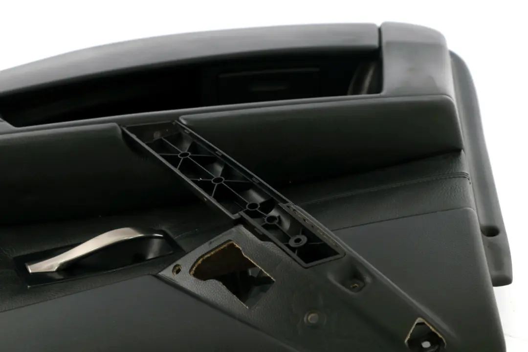 BMW 5 Series E60 E61 Door Card Lining Leather Trim Panel Rear Right O/S Black - SKU 7078742 - Part number 7078742