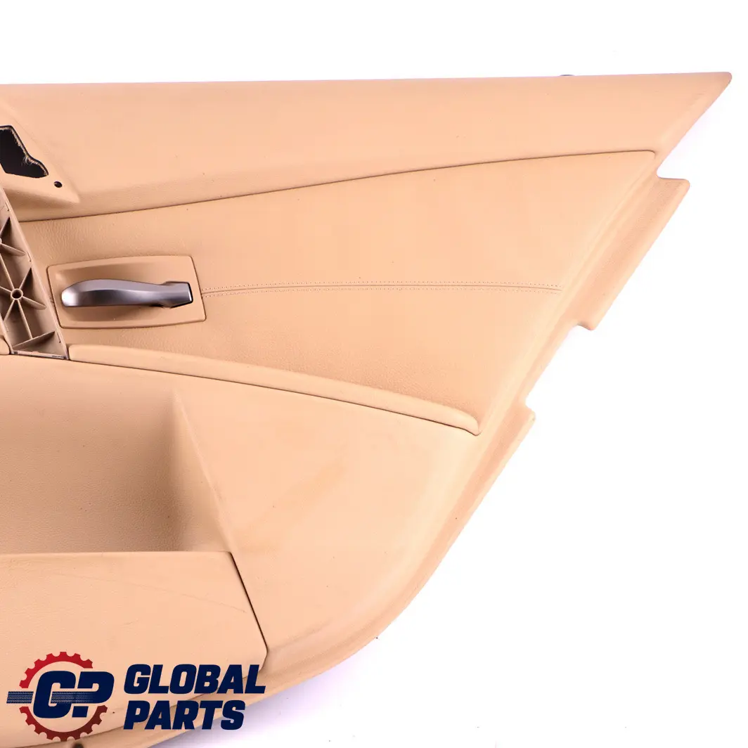 Door Card Lining Trim Panel Rear Right O/S Beige Leather to BMW 5 Series E60 E61 with Part number 7078744 BMW 5 Series E60 E61 Door Card Lining Trim Panel Rear Right O/S Beige Leather - SKU 7078744 - Part number 7078744