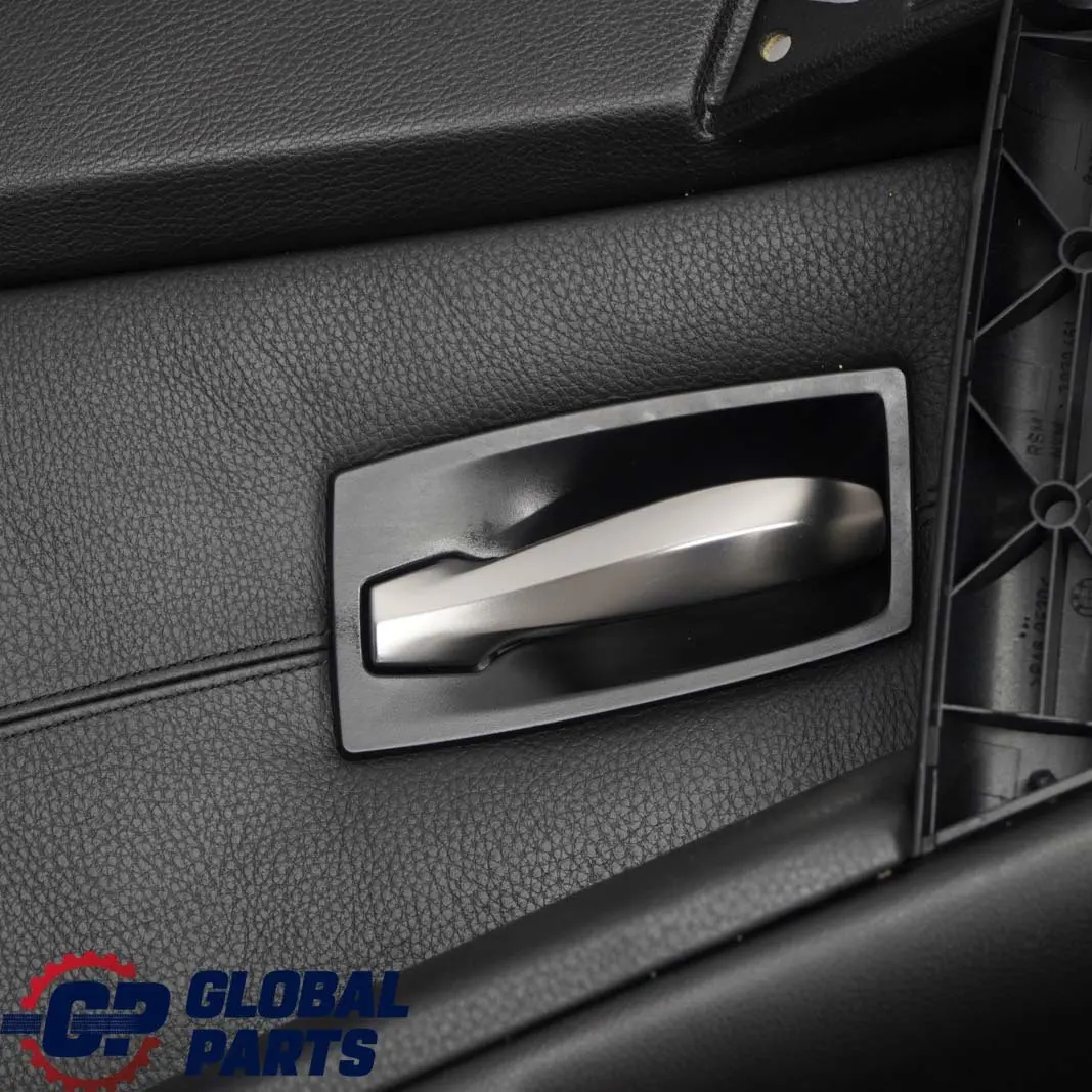 BMW 5 E60 Türverkleidung Hinten Links Rechts Leder Schwarz Sonnenschutzrollo - SKU 7079391/2 - Teilenummer 7079391