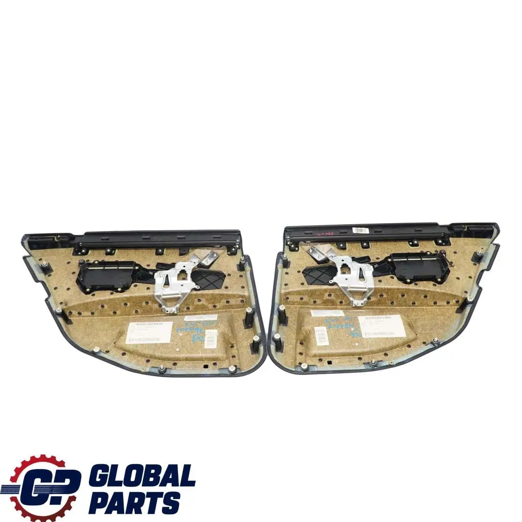 BMW 5 E60 Türverkleidung Hinten Links Rechts Leder Schwarz Sonnenschutzrollo - SKU 7079391/2 - Teilenummer 7079391