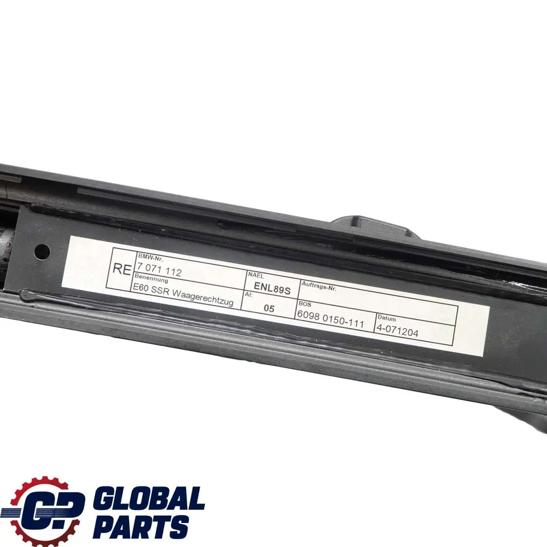 BMW 5 E60 Türverkleidung Hinten Links Rechts Leder Schwarz Sonnenschutzrollo - SKU 7079391/2 - Teilenummer 7079391