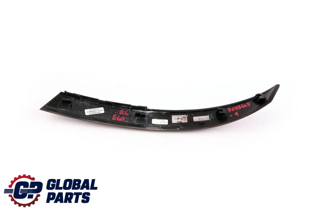 Handle Cover Trim Strip Rear Left N/S Poplar Woodgrain to BMW 5 Series 1 E60 with Part number 7079445 BMW 5 Series 1 E60 Handle Cover Trim Strip Rear Left N/S Poplar Woodgrain - SKU 7079445-1 - Part number 7079445