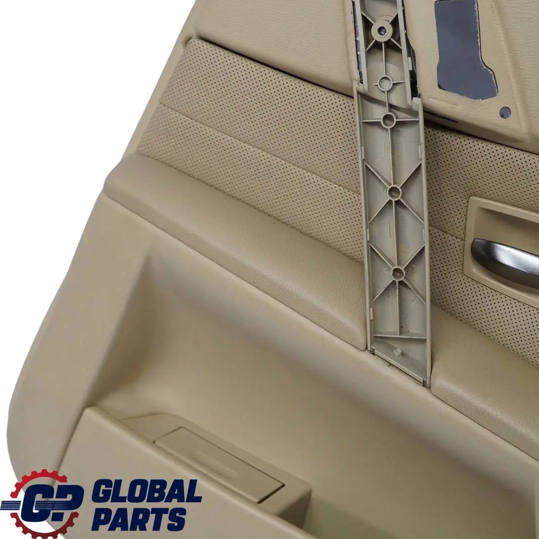 Right O/S Door Card Leather Nasca Beige Lining Trim to BMW 5 Series E60 E61 Rear with Part number 7079508 BMW 5 Series E60 E61 Rear Right O/S Door Card Leather Nasca Beige Lining Trim - SKU 7079508 - Part number 7079508