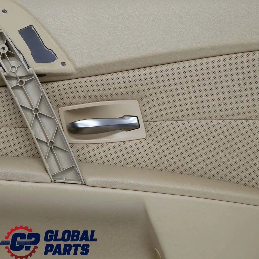 BMW E60 E61 Pannello Porta Copertura Posteriore Destra Pelle Nasca Beige - SKU 7079508 - Numero di parte 7079508