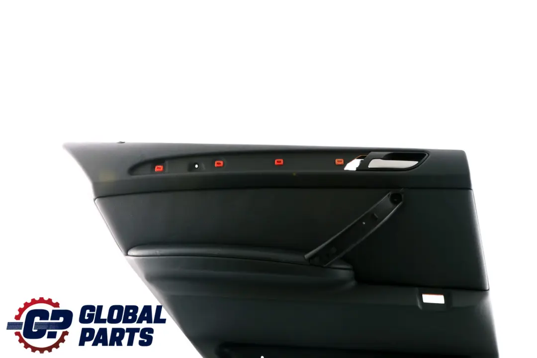 Leather Dakota Rear Left N/S Door Card Trim Panel to BMW X5 Series E53 2 Black with Part number 7079687 BMW X5 Series E53 2 Black Leather Dakota Rear Left N/S Door Card Trim Panel - SKU 7079687-2 - Part number 7079687