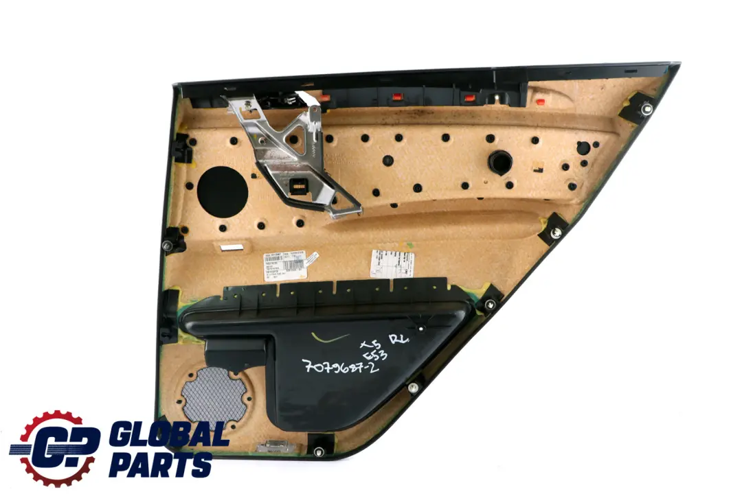 Leather Dakota Rear Left N/S Door Card Trim Panel to BMW X5 Series E53 2 Black with Part number 7079687 BMW X5 Series E53 2 Black Leather Dakota Rear Left N/S Door Card Trim Panel - SKU 7079687-2 - Part number 7079687