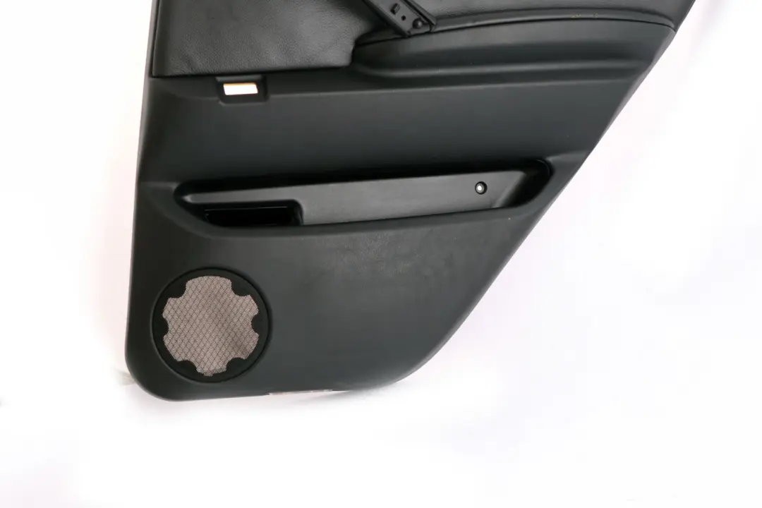 Leather Dakota Rear Right O/S Door Card Trim Panel to BMW X5 Series E53 Black with Part number 7079688 BMW X5 Series E53 Black Leather Dakota Rear Right O/S Door Card Trim Panel - SKU 7079688 - Part number 7079688