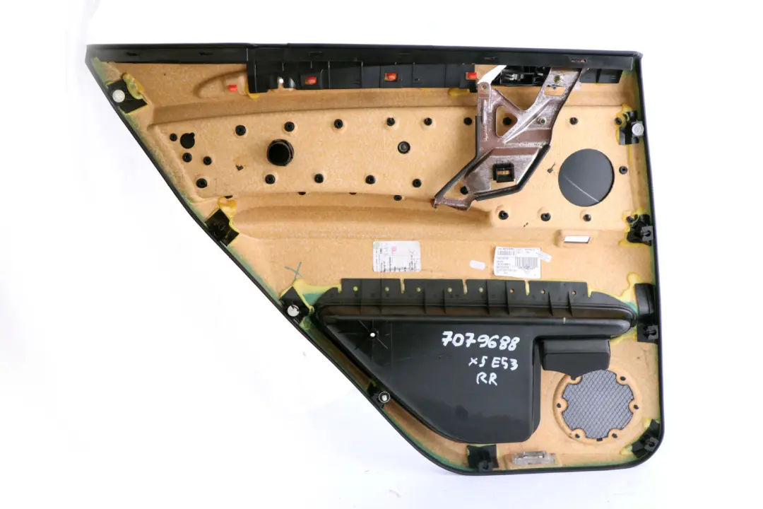 BMW E53 Negro Cuero Dakota Trasera Derecha Panel De La Tarjeta De Puerta Trim - SKU 7079688 - Número de pieza 7079688