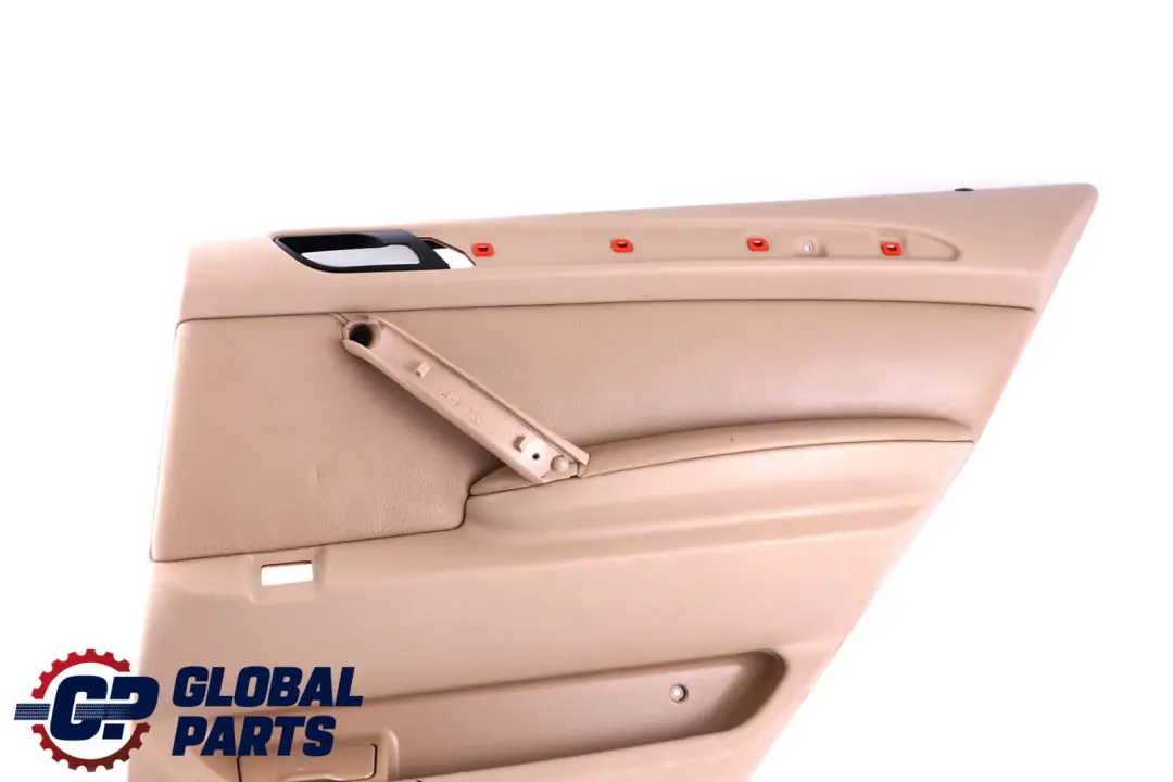 Right O/S Door Card Trim Panel Leather Beige Hellbeige 2 to BMW X5 Series E53 Rear with Part number 7079690 BMW X5 Series E53 Rear Right O/S Door Card Trim Panel Leather Beige Hellbeige 2 - SKU 7079690 - Part number 7079690