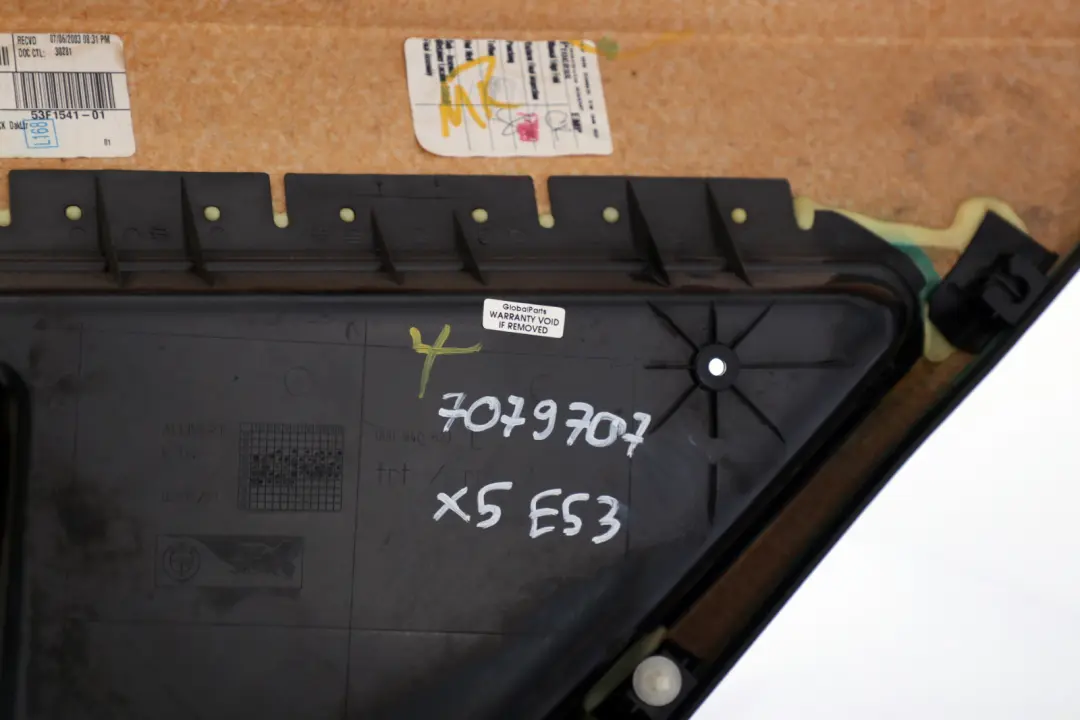 BMW X5 Series E53 Rear Left N/S Door Card Black Leather Interior Trim Panel - SKU 7079707 - Part number 7079707