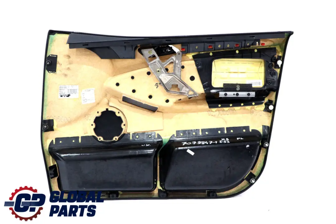Front Left N/S Door Card Black Leather Interior Trim Panel to BMW X5 Series E53 1 with Part number 7079847 BMW X5 Series E53 1 Front Left N/S Door Card Black Leather Interior Trim Panel - SKU 7079847-1 - Part number 7079847